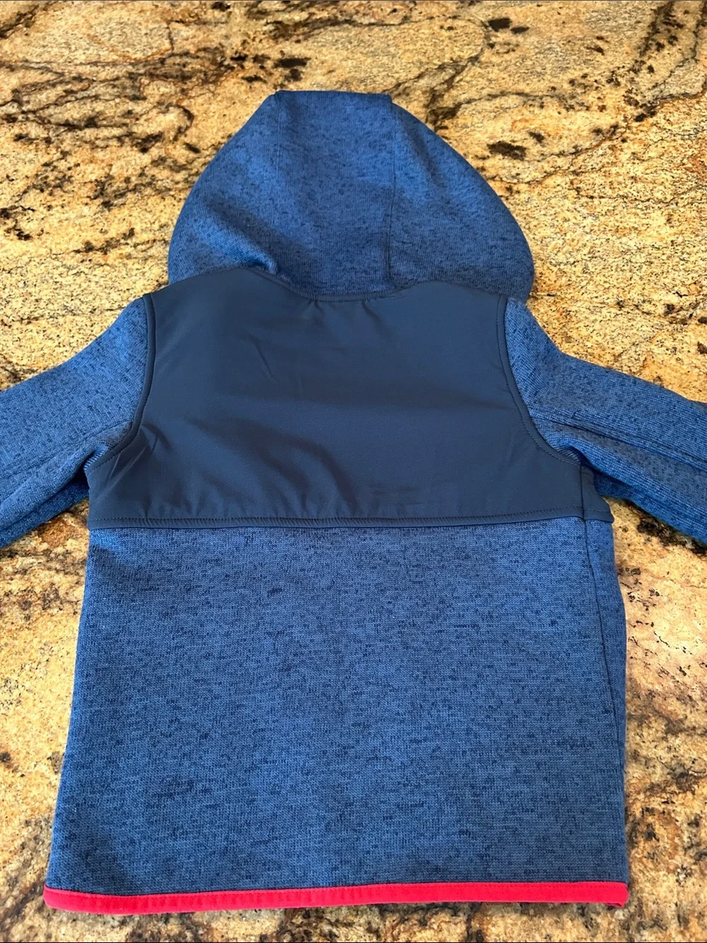 Vineyard Vines Navy and Red Trim Hooded Zip Jacket